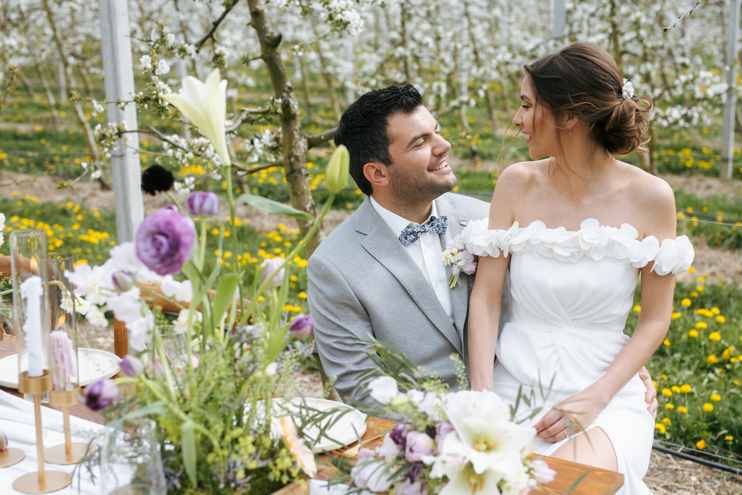 Hochzeitsdekoration – natürliche und elegante Farbtöne
